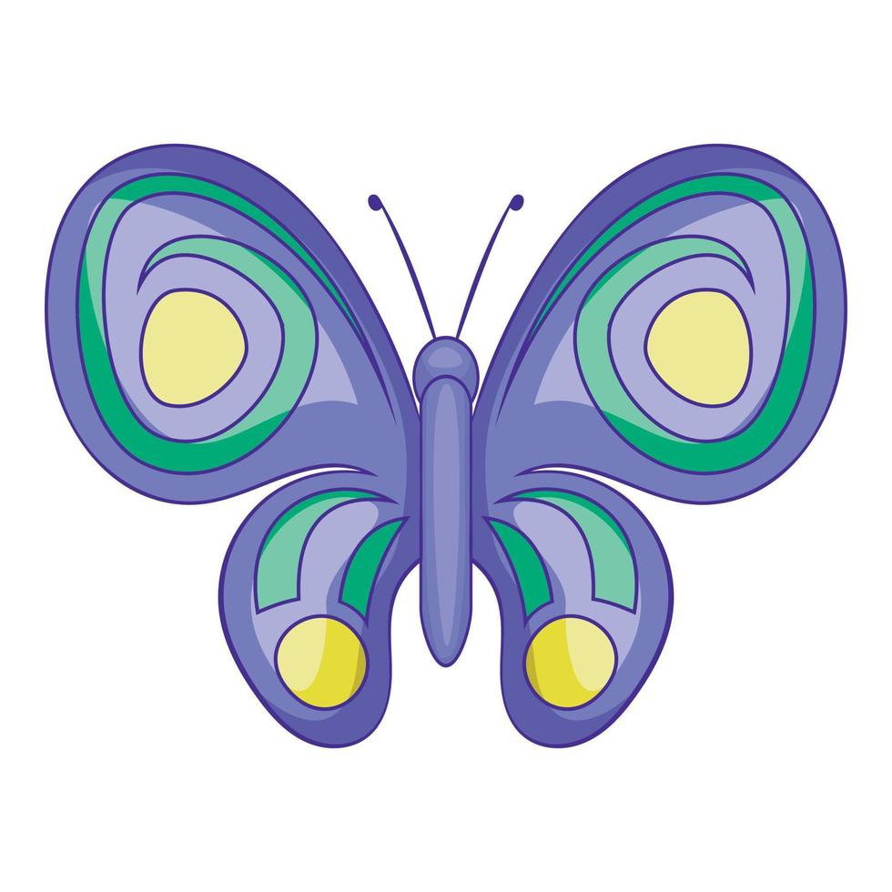 icono de mariposa nocturna, estilo de dibujos animados vector