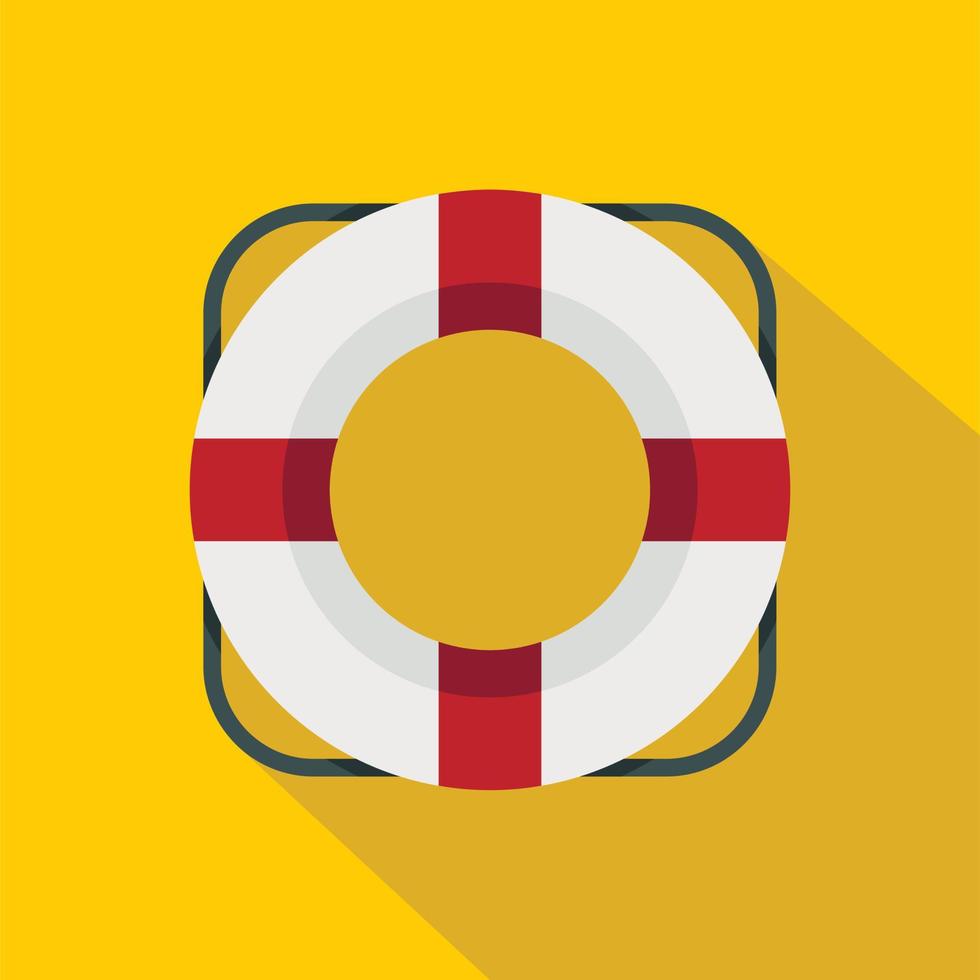 Lifeline icon, flat style vector