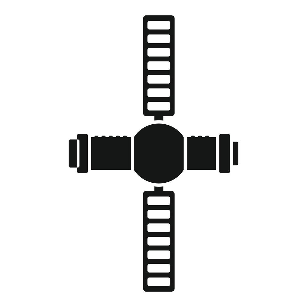 vector plano simple de la estación espacial de la misión. marte nave espacial