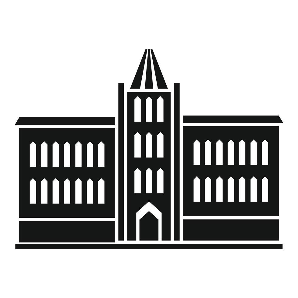 icono del edificio del parlamento, estilo simple vector