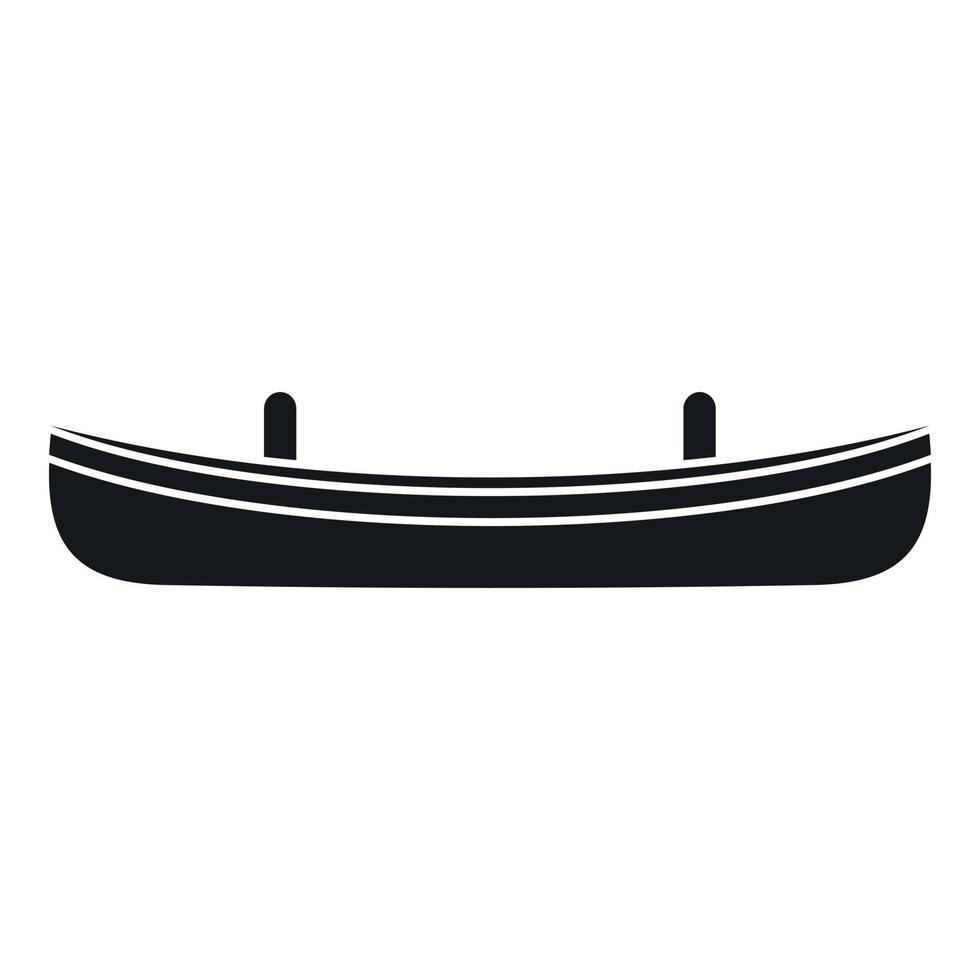 Small boat icon, simple style vector