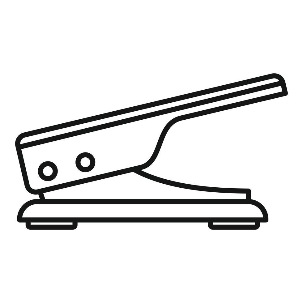 Stapler icon, outline style vector