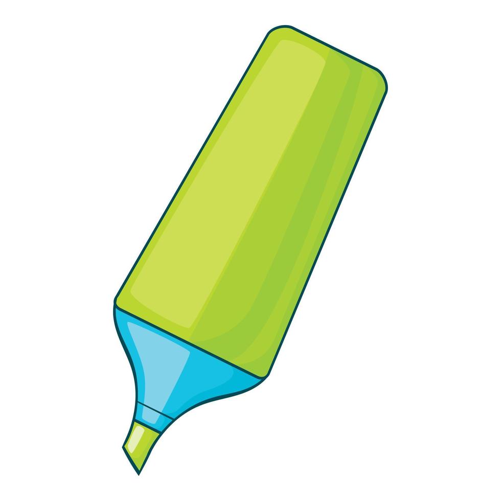 Drawing marker pen icon, cartoon style vector