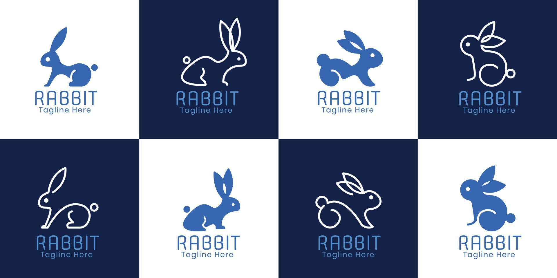 Rabbit Logo Collection vector