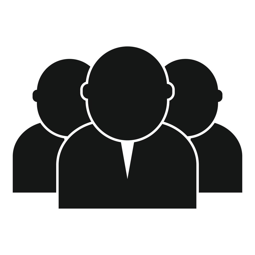 People group rights icon, simple style vector