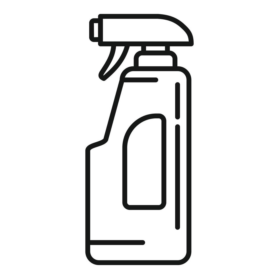 Disinfection spray icon, outline style vector
