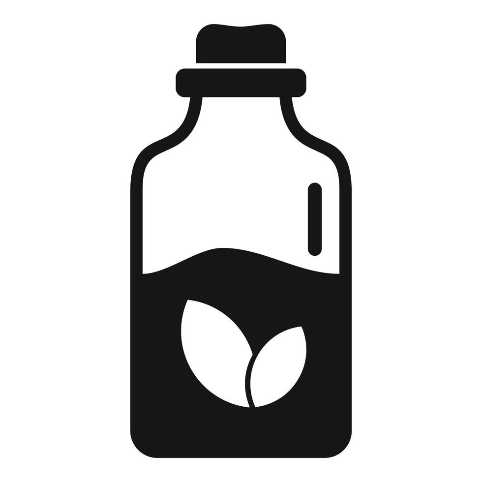 Essential oils pot icon, simple style vector