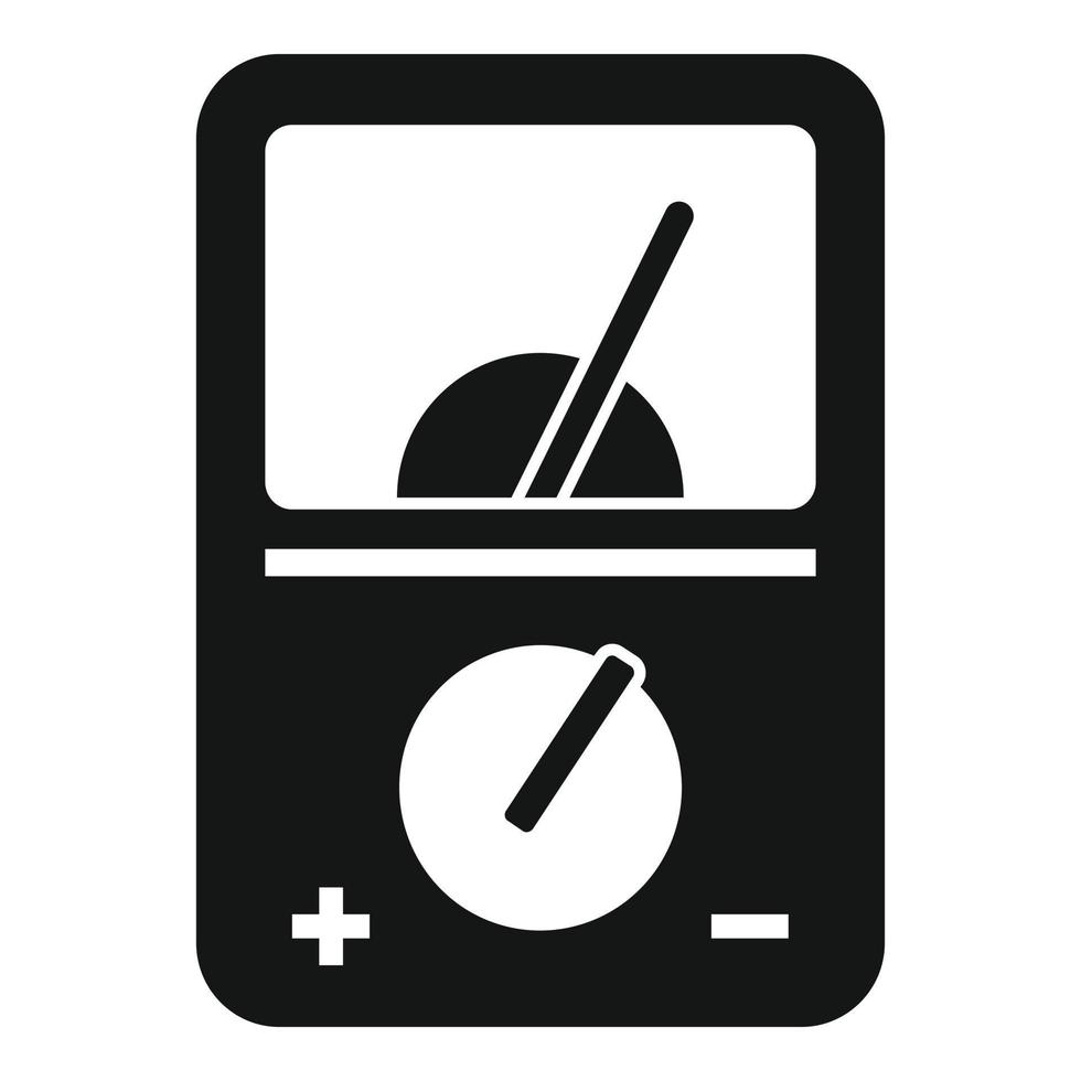 Radio multimeter icon, simple style vector