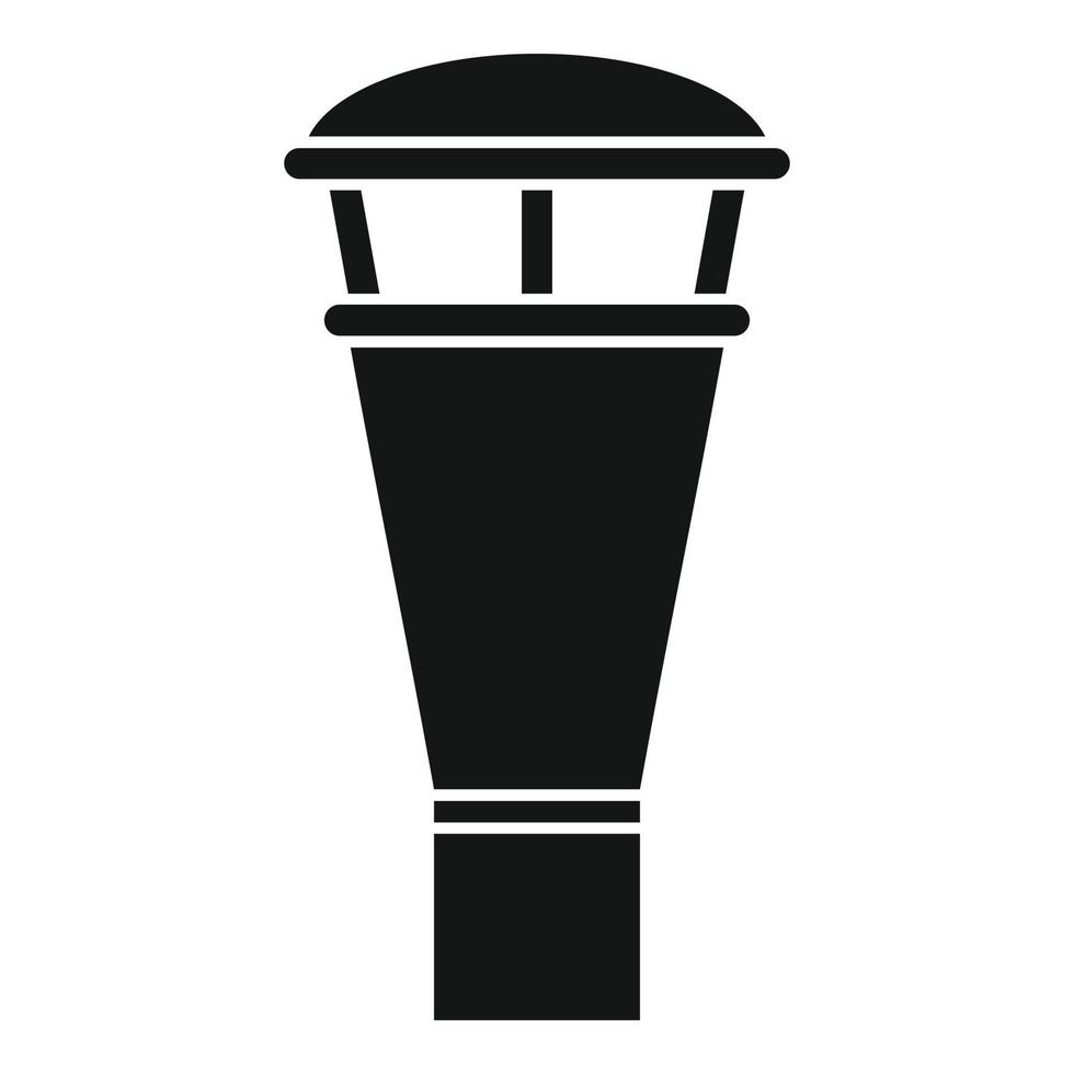 Ventilation chimney icon, simple style vector