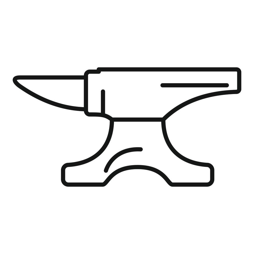 icono de yunque de herrero, estilo de esquema 14694274 Vector en