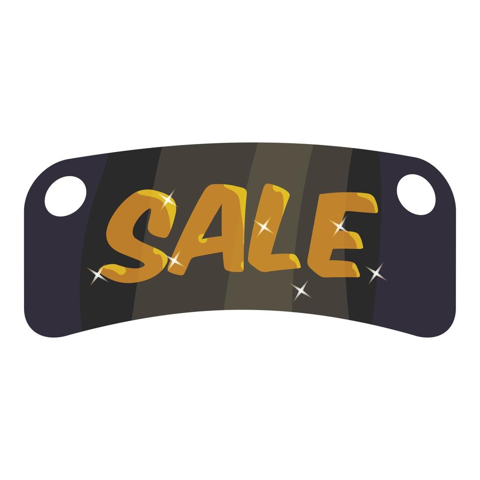 Tag sale icon, cartoon style vector