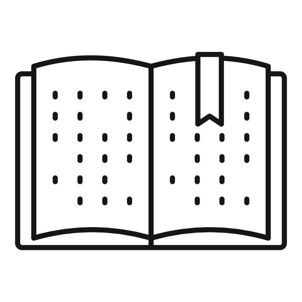 Inclusive materials icon, outline style vector