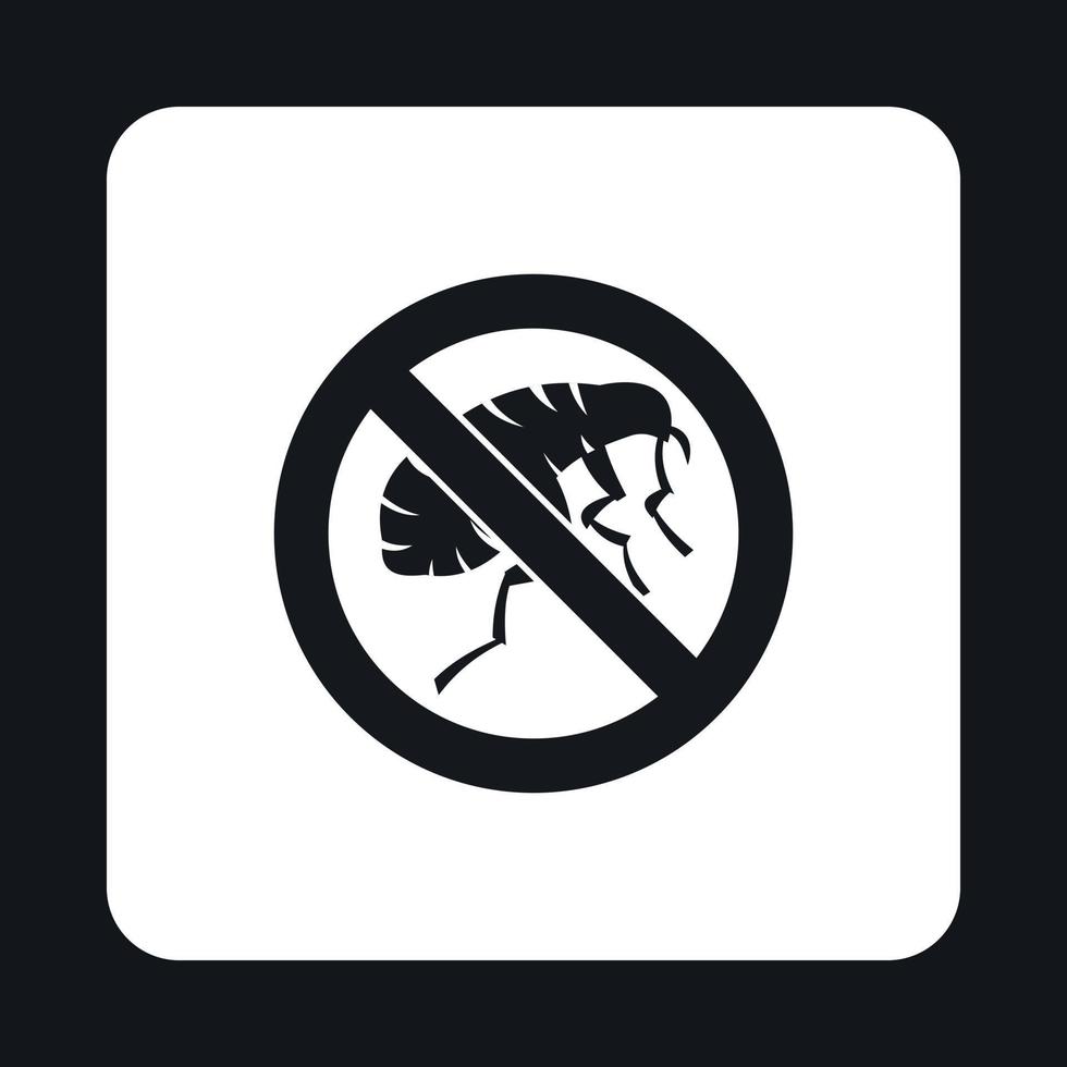 Etching insect icon, simple style vector