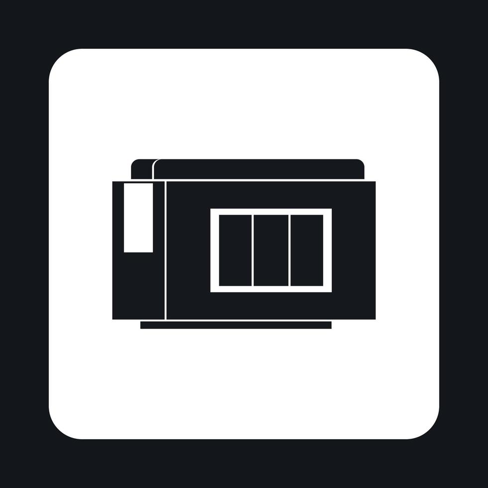 Printer cartridge icon, simple style vector