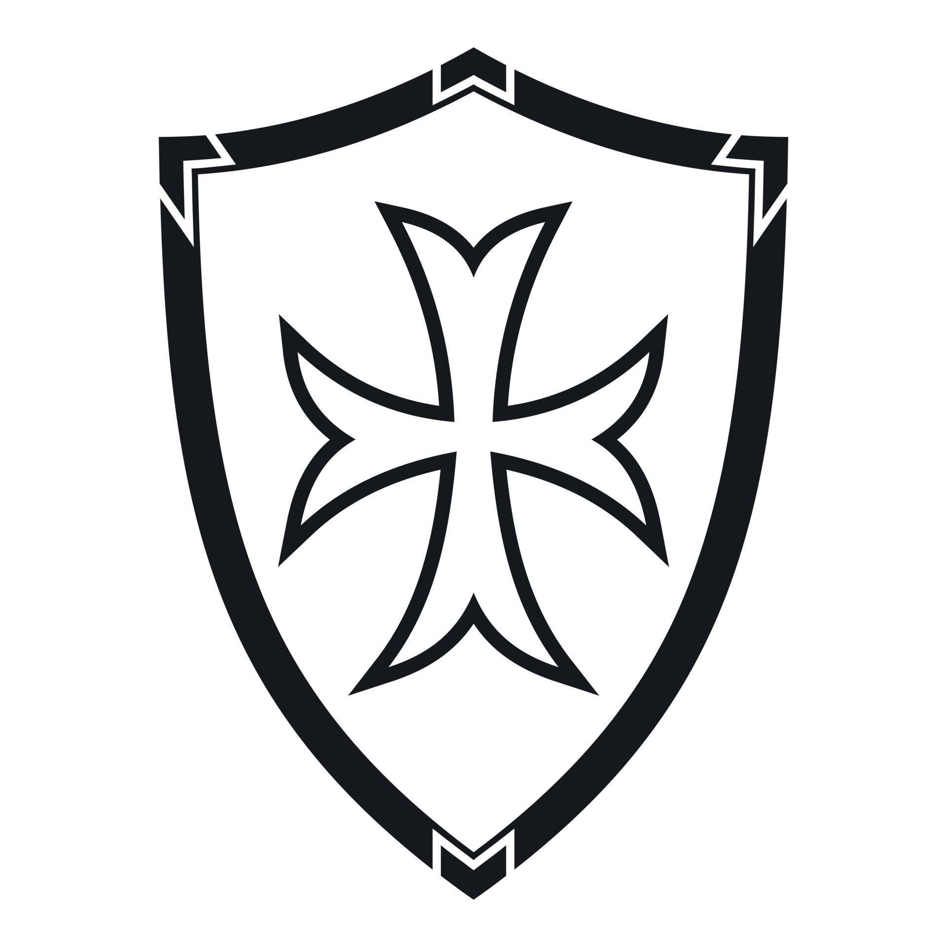 Protective shield icon, simple style 14694453 Vector Art at Vecteezy