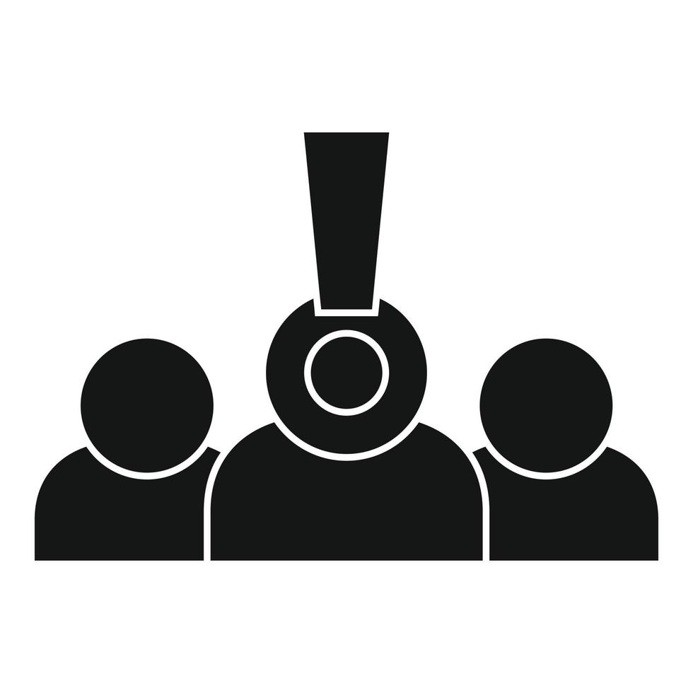 Group personal traits icon, simple style vector