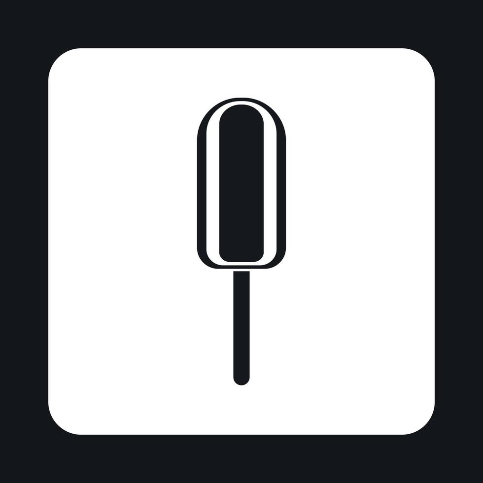 Eskimo ice cream icon, simple style vector