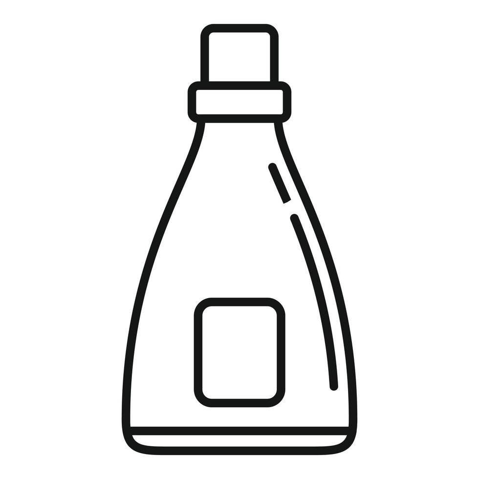 Softener antibacterial icon, outline style vector