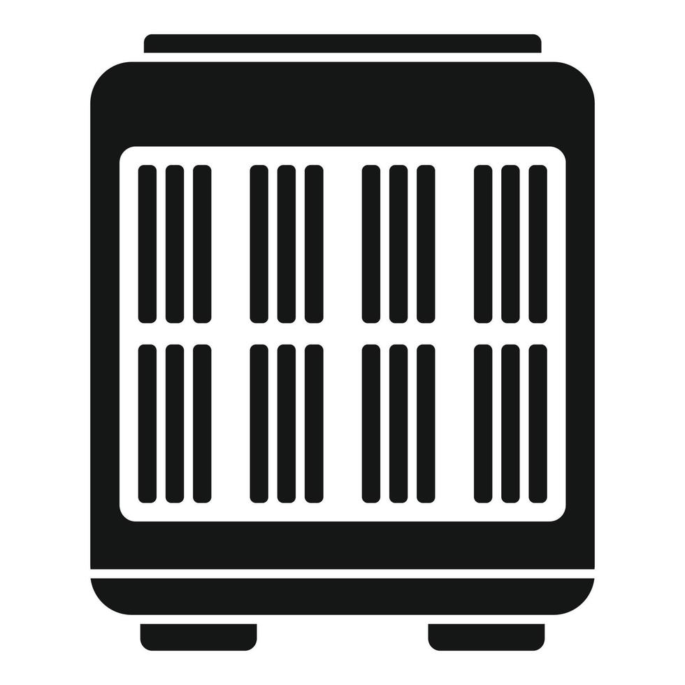 icono de ventilación del piso, estilo simple vector