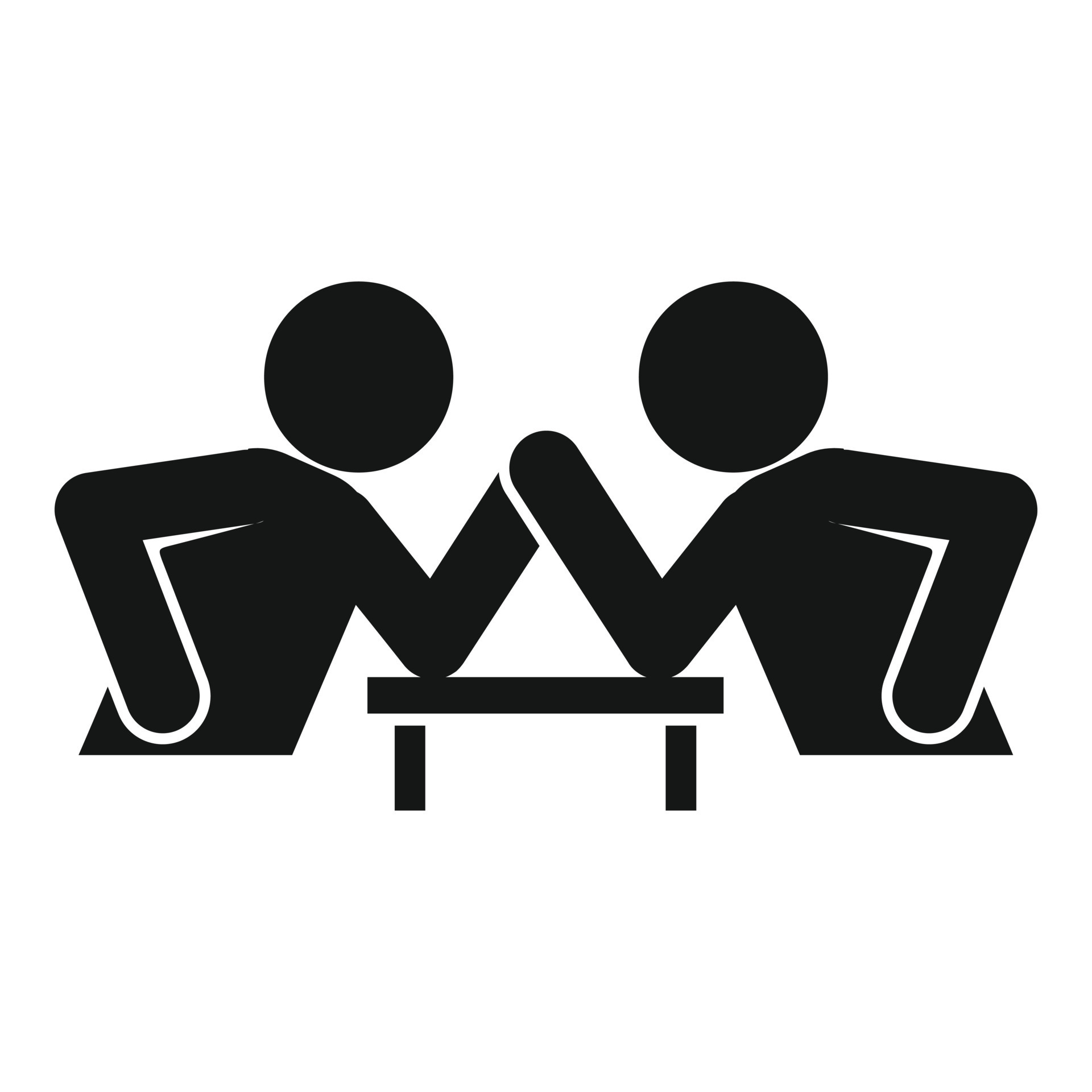 Table arm wrestling icon, simple style 14694627 Vector Art at Vecteezy