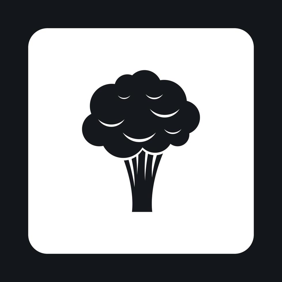 icono de brócoli, estilo simple vector