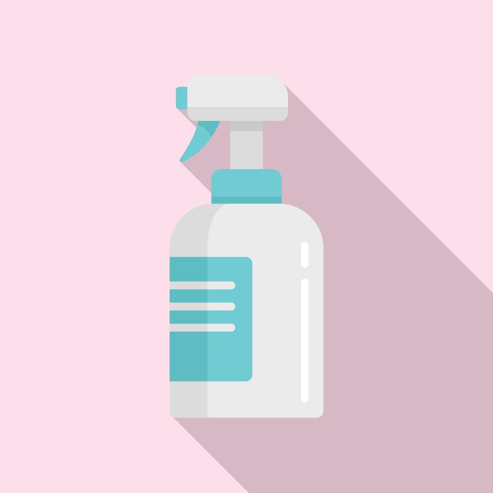 Antibacterial spray icon, flat style vector