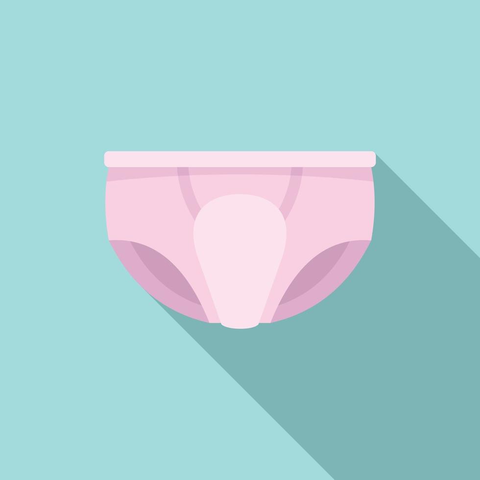 Moisture diaper icon, flat style vector