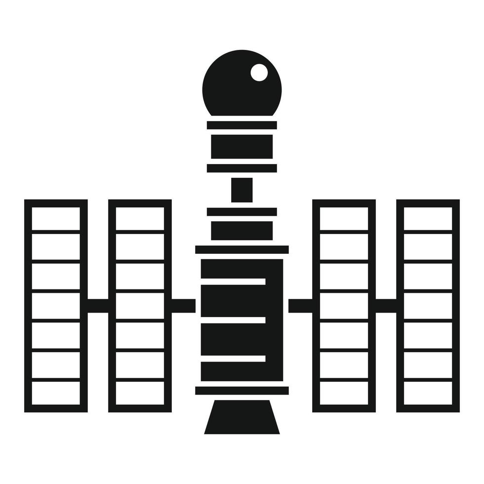 Future space station icon simple vector. Planet spaceship vector