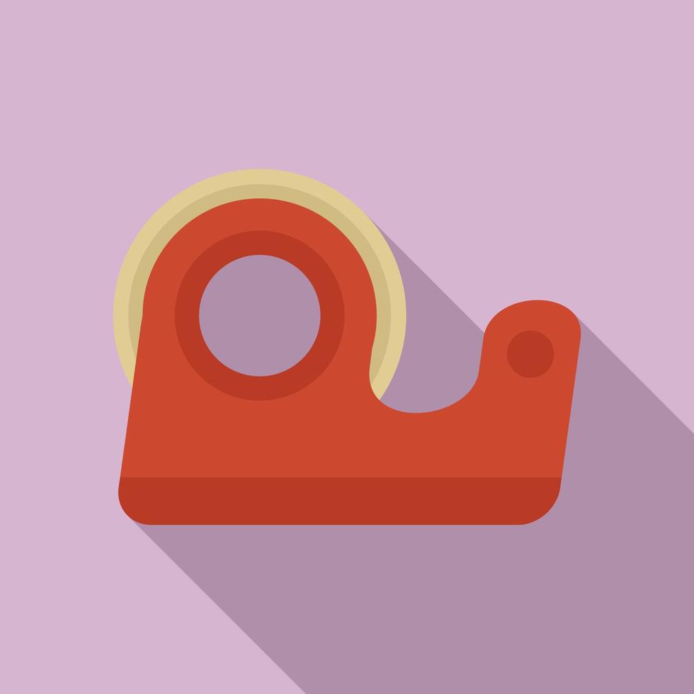 icono de cinta adhesiva, tipo plano vector