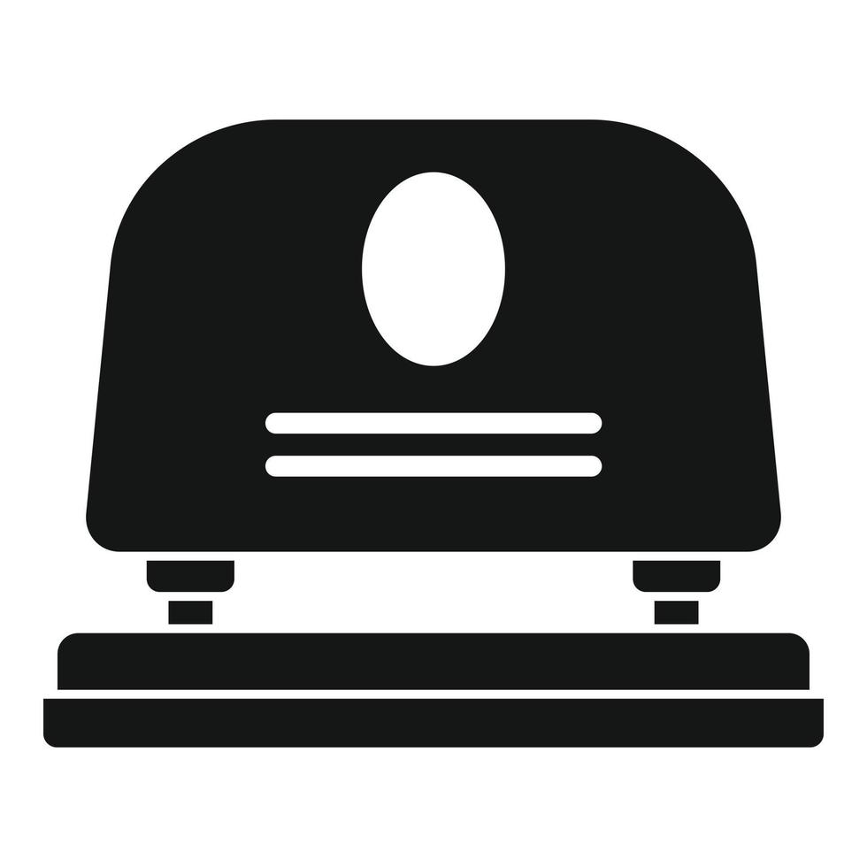 Paper hole puncher icon, simple style vector