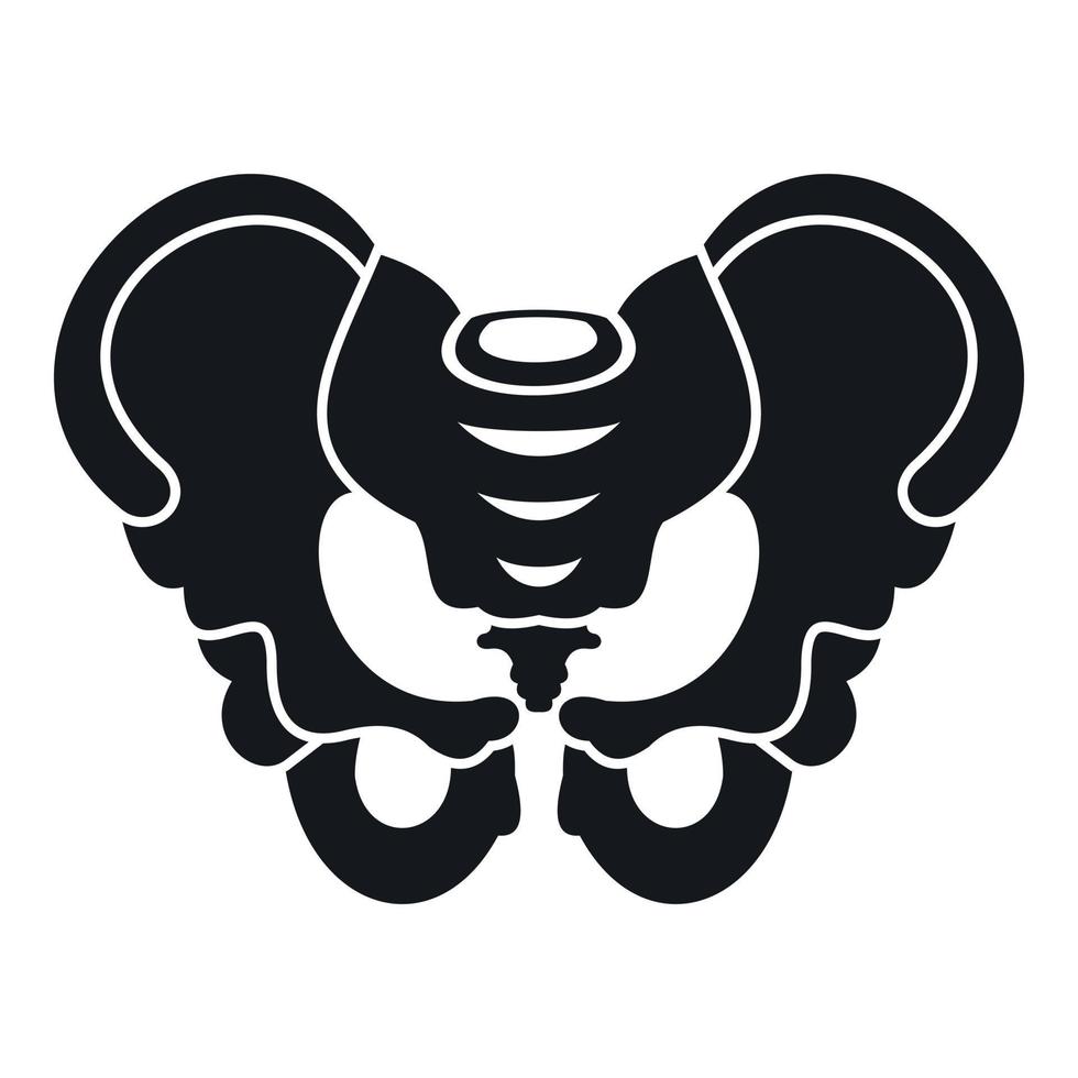 Pelvis icon, simple style vector