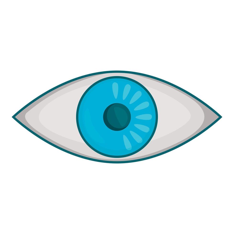 Eye icon, cartoon style vector