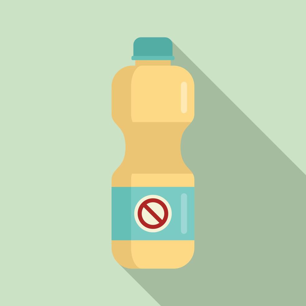 Disinfection bleach icon, flat style vector