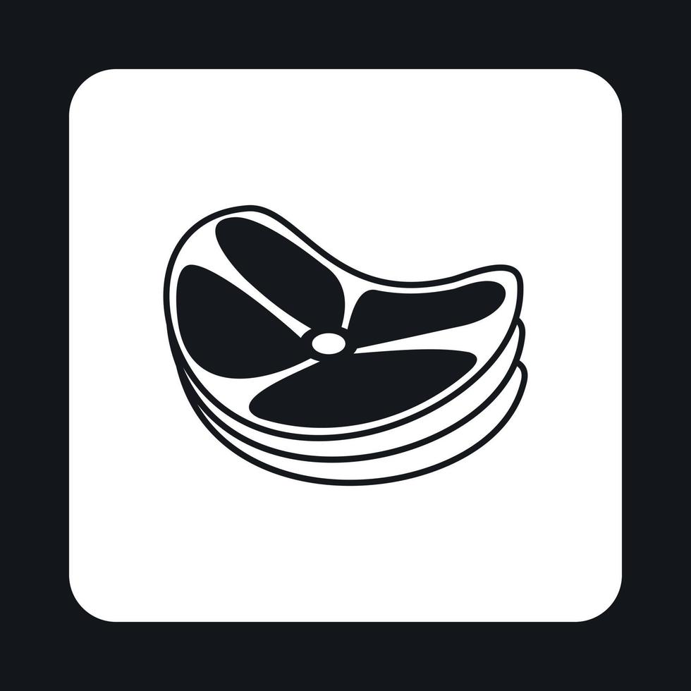 Lot of steaks icon, simple style vector