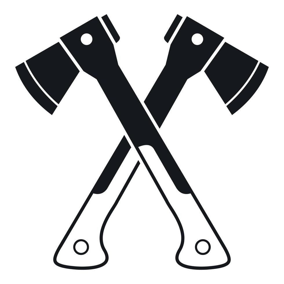 Crossed axes icon, simple style vector