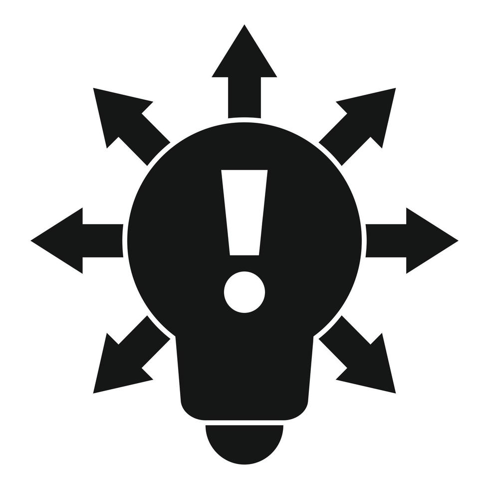 Restructuring idea icon, simple style vector