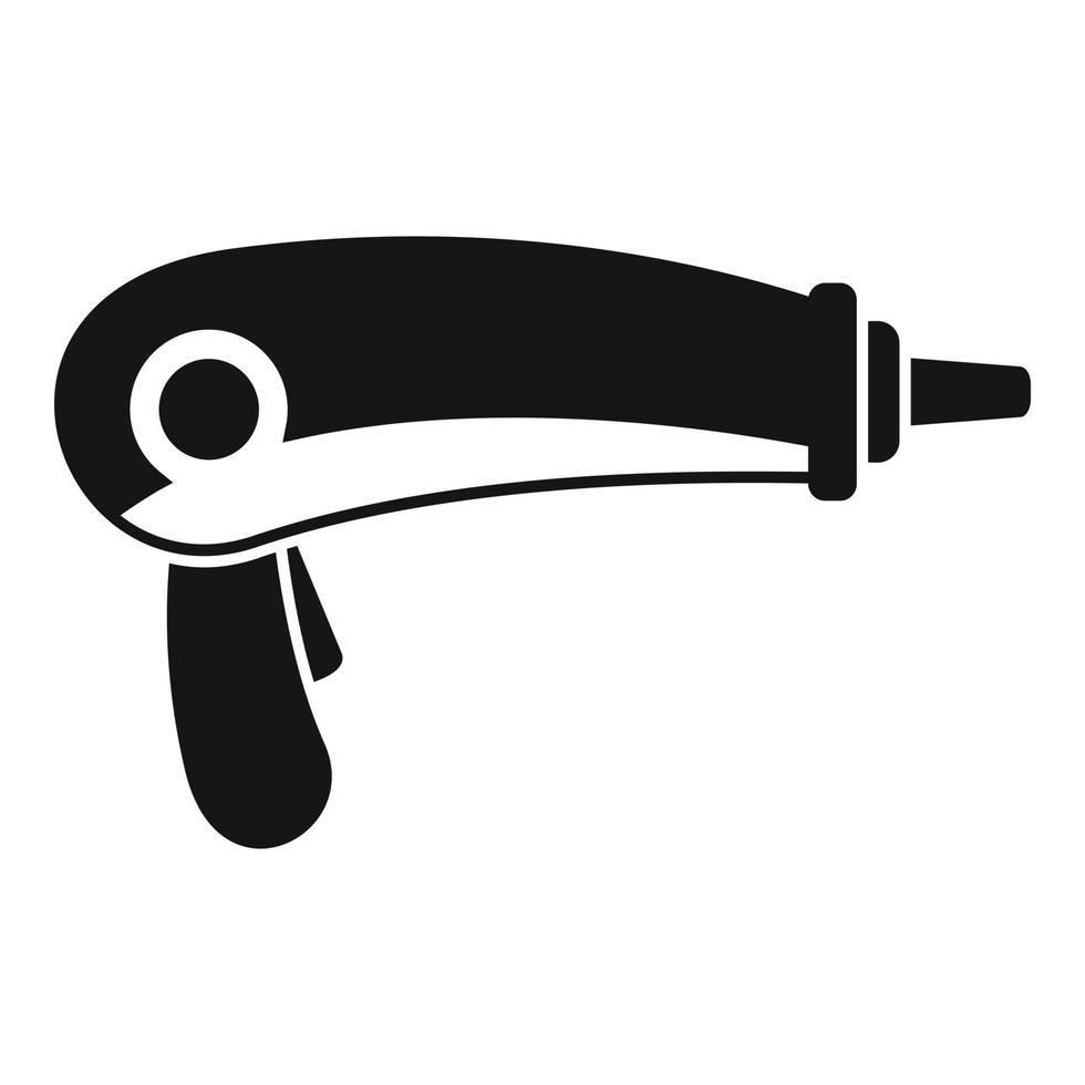 Gun steam cleaner icon, simple style vector