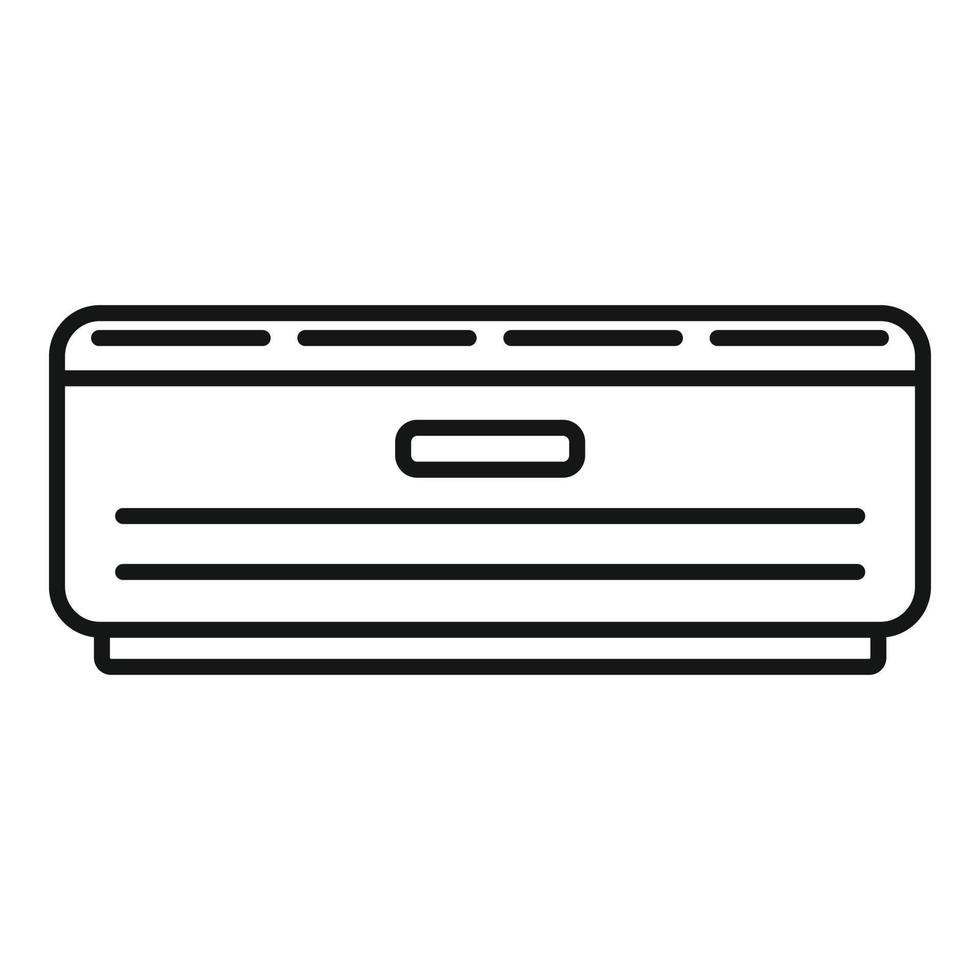 Room air conditioner icon, outline style vector