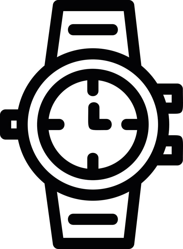 icono de vector de reloj de pulsera