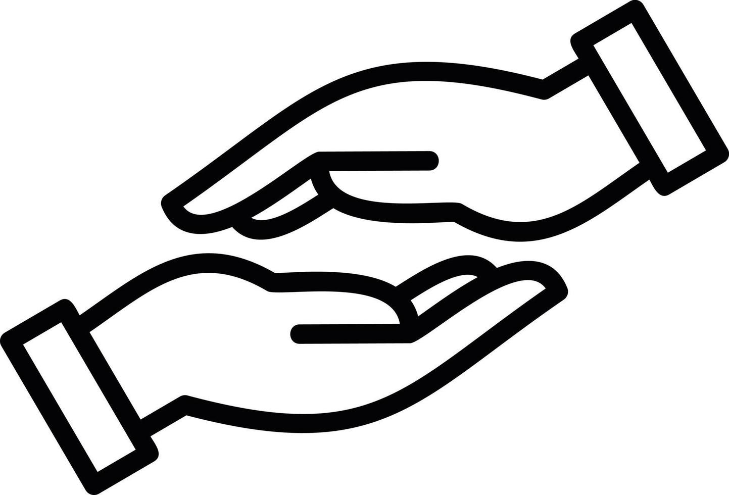 Helping Hand Vector Icon