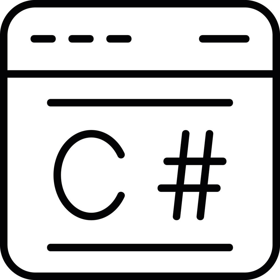 C Sharp Vector Icon