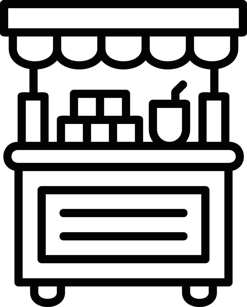 Donation Stall Vector Icon