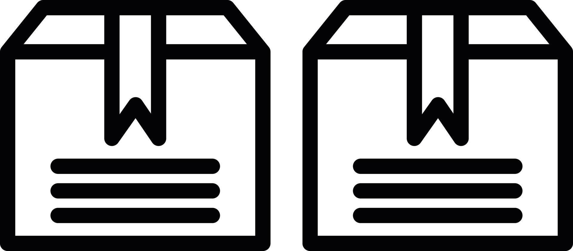 Packages Line Icon vector
