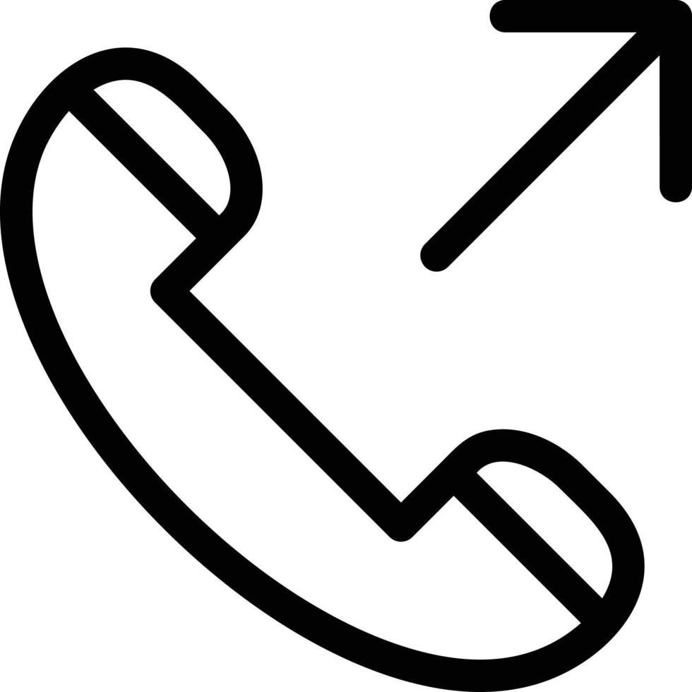 Outgoing Call Vector Icon
