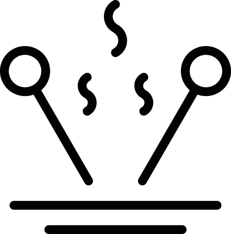 icono de vector de varitas de incienso