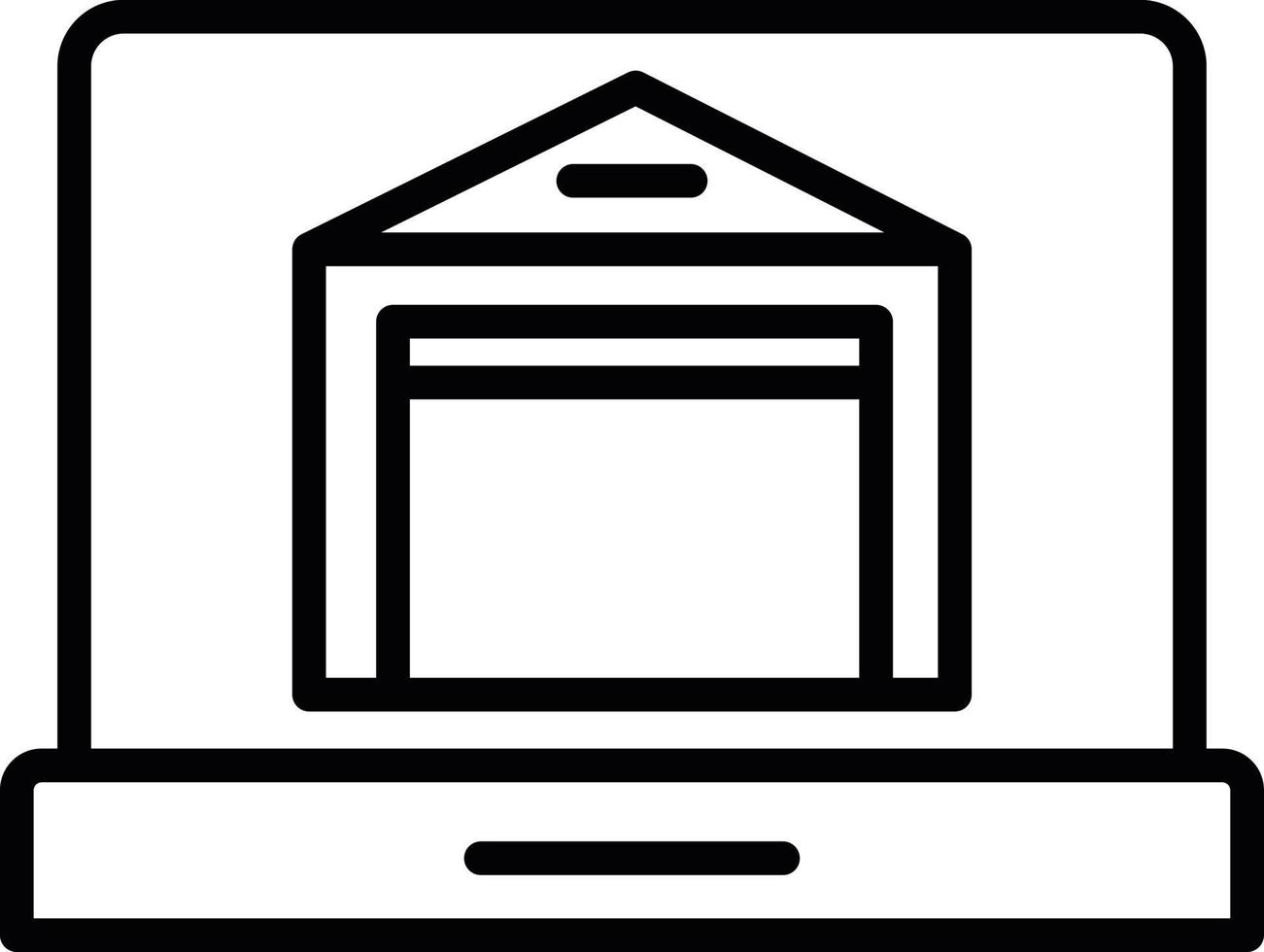 Online Warehouse Vector Icon