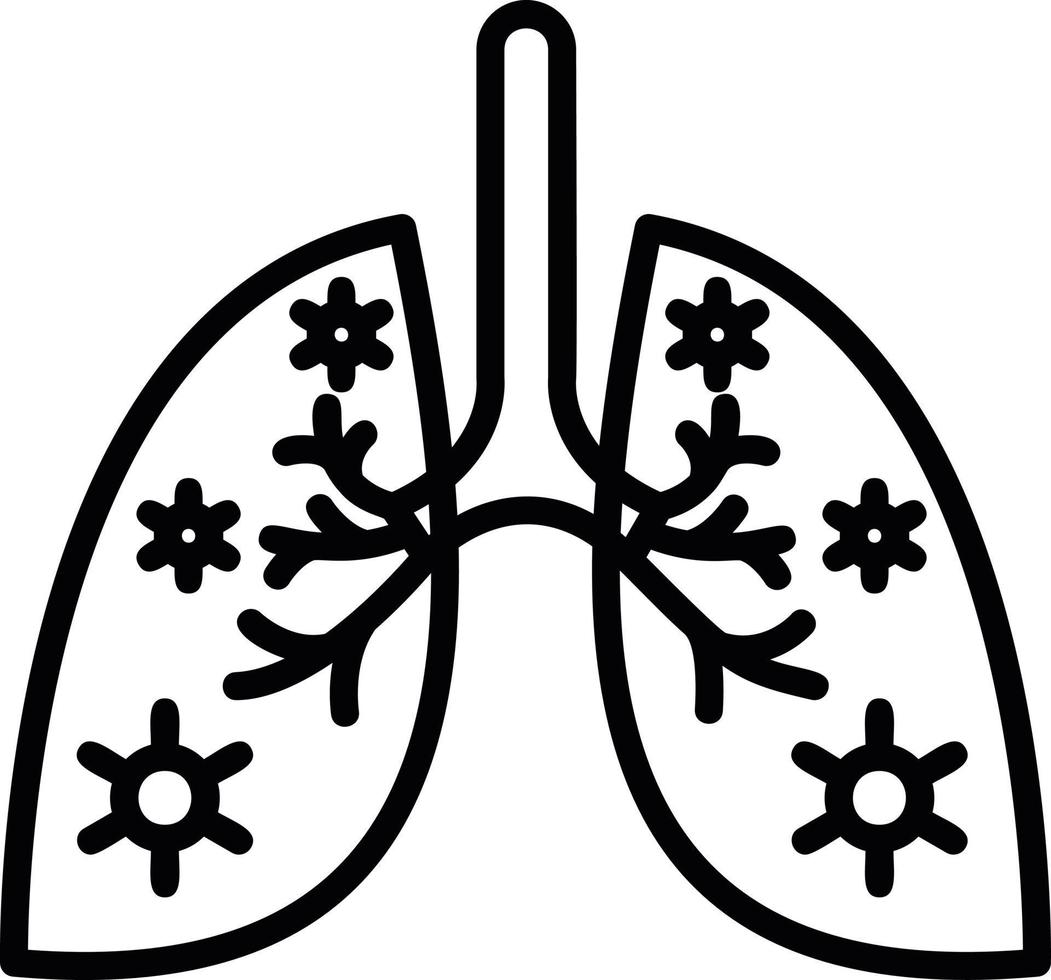 Lungs Infection Vector Icon