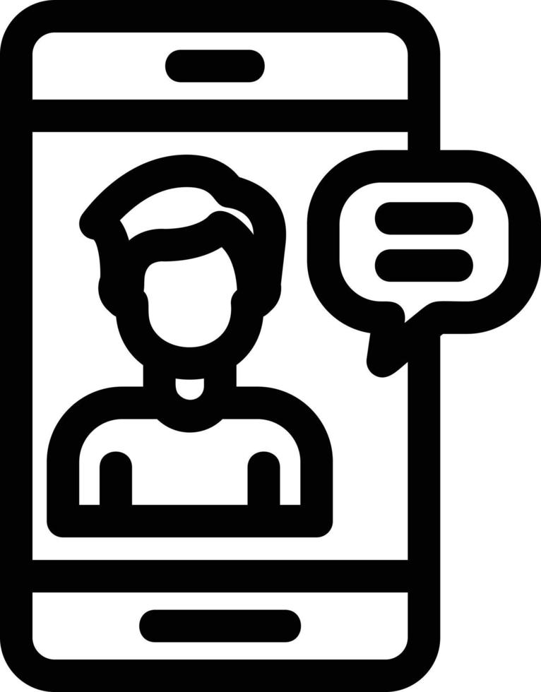 Smartphone Meeting Vector Icon