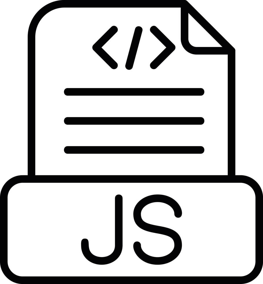 icono de vector de archivo javascript