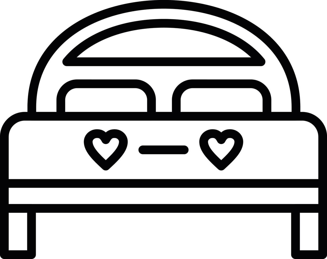 Double Bed Vector Icon